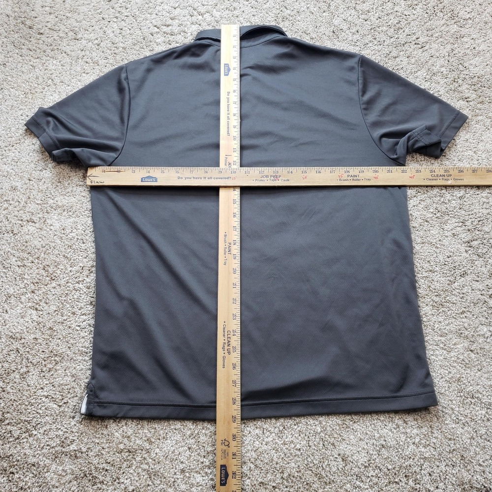 Under Armour Polo Shirt Mens Medium Gray HeatGear Loose Short Sleeve Golfing - Picture 5 of 10